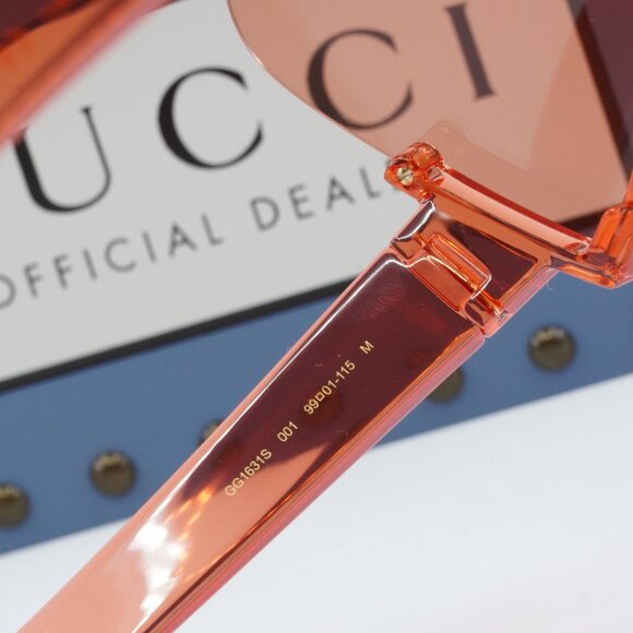 Gucci GG1631S 001 Shield Sunglasses - Red - Picture 6 of 12